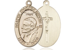 [4123PJPKT] 14kt Gold Saint John Paul II Medal