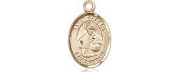 [9001KT] 14kt Gold Saint Albert the Great Medal
