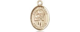 [9003KT] 14kt Gold Saint Agatha Medal