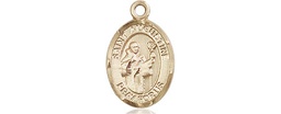 [9007KT] 14kt Gold Saint Augustine Medal