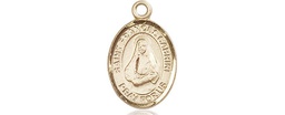 [9011KT] 14kt Gold Saint Frances Cabrini Medal