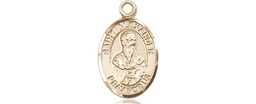 [9012KT] 14kt Gold Saint Alexander Sauli Medal