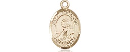 [9013KT] 14kt Gold Saint Benjamin Medal