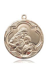 [4199KT] 14kt Gold Blessed Sacrament Medal