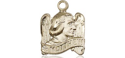 [4210KT] 14kt Gold Saint Matthew Medal