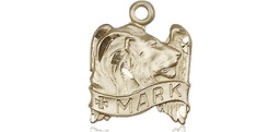 [4211KT] 14kt Gold Saint Mark the Evangelist Medal