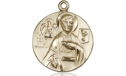 [4231KT] 14kt Gold Saint John the Evangelist Medal