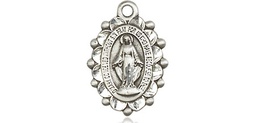 [6040SSY] Sterling Silver Miraculous Medal - With Box