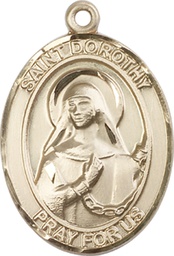 [7023GF] 14kt Gold Filled Saint Dorothy Medal