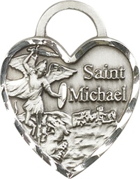 [3303SS] Sterling Silver Saint Michael the Archangel Medal