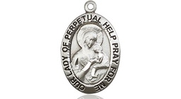 [3982SS] Sterling Silver Our Lady of Perpetual Help Medal