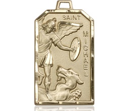 [5720GF] 14kt Gold Filled Saint Michael the Archangel Medal