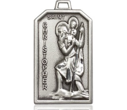 [5721SS] Sterling Silver Saint Christopher Medal