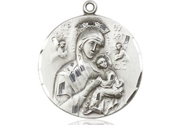 [0567SS] Sterling Silver Our Lady of Perpetual Help Medal