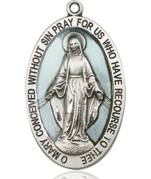 [5852ESS] Sterling Silver Miraculous Medal
