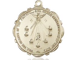 [5897GF] 14kt Gold Filled Seven Gifts Medal