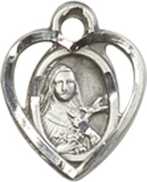 [5409SS] Sterling Silver Saint Theresa Medal