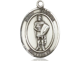 [7034SS] Sterling Silver Saint Florian Medal