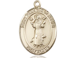 [7036GF] 14kt Gold Filled Saint Francis of Assisi Medal