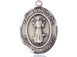 [7036SPSS] Sterling Silver San Francis Medal