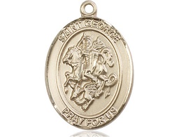 [7040GF] 14kt Gold Filled Saint George Medal
