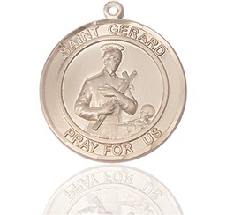 [7042RDGF] 14kt Gold Filled Saint Gerard Medal