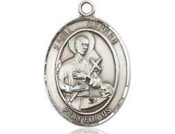 [7042SS] Sterling Silver Saint Gerard Majella Medal
