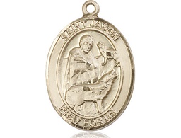 [7051GF] 14kt Gold Filled Saint Jason Medal