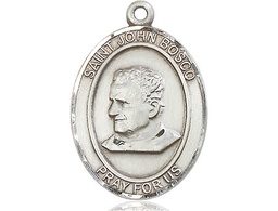 [7055SS] Sterling Silver Saint John Bosco Medal