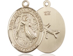 [7057GF] 14kt Gold Filled Saint Joseph of Cupertino Medal