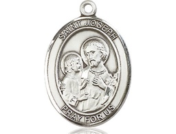 [7058SS] Sterling Silver Saint Joseph Medal