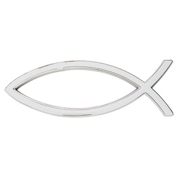 [BK-12227 ] Ichthus Auto Emblem – Silver