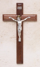 [17/416] 9in. Walnut Crucifix with Salerni Corpus